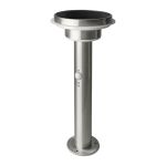 Ledvance LED Pedestal Lamp Endura Style Double Circle Steel 6W 400lm - 830 Warm White | Solar - Motion and Light Sensor 