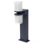 Ledvance Smart+ Wi-Fi LED Pedestal Lamp Flare Dark Grey Outdoor 14W 1000lm - 830 Warm White | 50cm - RGBW - Dimmable