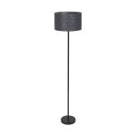 Ledvance Decor Felt Weaving Cans Floor Lamp Dark Grey | Suitable for 5X E14