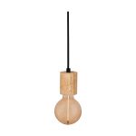 Ledvance Vintage 1906 Pendulum Cylinder Wood Brown | Suitable for E27