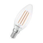 Osram Classic LED E14 Candle Filament Clear 2.2W 470lm - 840 Cool White | Replaces 40W