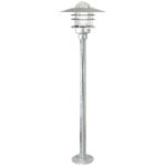 Nordlux Agger LED Pedestal Lamp Metal Brushed Aluminium | Suitable for 1x E27 