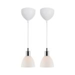 Nordlux Ray 2-Kit Pendant Glass Chrome | Suitable for 2x E14