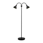 Nordlux Ray Floor Lamp Metal Black | Suitable for 2x E14