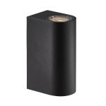 Nordlux Asbol Kubi Wall Light Aluminium Black 13W 350lm - 830 Warm White