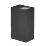 Nordlux Asbol Kubi Wall Light Aluminium Black 13W 350lm - 830 Warm White