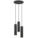 Nordlux Tilo Pendant Metal Black | Suitable for 3x GU10