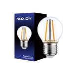 Noxion Lucent Lustre LED E27 Ball Filament Clear 2.5W 250lm - 827 Extra Warm White - Replaces 25W