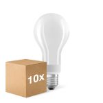 Multipack 10x Ledvance Classic LED E27 Pear Filament Frosted 18W 2452lm - 827 Extra Warm White | Dimmable - Replaces 150W