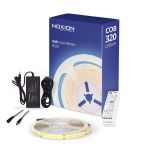 Noxion LED Strip Naga 5 Meter Complete Set - Smart Wifi - 24V - 320LEDs/m - COB - 8W/m - 940 Cool White | 8mm - IP20 - Best Colour Rendering