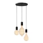 Calex XXL High Lumen Gold Complete Set - Including 3 XXL Bulbs + Cordset Round base