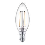 Philips Corepro LED Candle E14 Filament Clear 2W 250lm – 840 Cool White | Replaces 25W