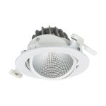 Philips LED Spot Greenspace Accent Cardanic Aluminium White 24W 2700lm 36D - 930 Warm White | 163mm - IP20 - Best Colour Rendering - Interact Dimmable