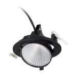 Philips LED Spot Greenspace Accent Elbow Aluminium Black 31W 4000lm 36D - 830 Warm White | 163mm - IP20 - Interact Dimmable