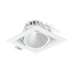 Philips LED Spot Greenspace Accent Gridlight Aluminium White 22.5W 3000lm 24D - 830 Warm White | 154mm - IP20