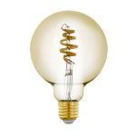 Eglo Connect.Z Smart LED Globe E27 Filament Amber 4.9W 360lm - 827-865 Tunable White | Dimmable - Replaces 25W
