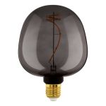 Eglo LED Globe E27 Filament Smokey 4W 40lm - 820 Extra Warm White | Dimmable - Replaces 15W