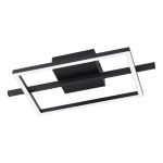 Eglo Ceiling Light Amandolo Steel Black 17W 1900lm - 827-865 Tunable White + RGB | Dimmable