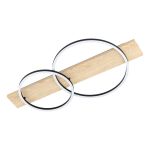 Eglo Ceiling Light Boyal Wood Black, Brown 12W 1700lm - 830 Warm White
