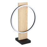 Eglo Table Lamp Boyal Wood Black, Brown 12W 1700lm - 830 Warm White
