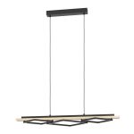 Eglo Pendant Boyal Wood Black, Brown 42W 3500lm - 830 Warm White | Dimmable