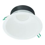 Philips LED Downlight Coreline DN142B Aluminium White 11W 1200lm 60D - 830 Warm White | Cutout 155mm - IP54 - Dimmable - White Reflector