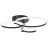Brilliant Aydin Ceiling Light Aluminium Plastic Matt Black Transparent 30W 4700lm - 830-870 CCT | Remote Control Dimmable