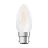 Osram LED B22D Candle Filament Frosted 4W 470lm - 827 Extra Warm White | Replaces 40W