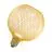Osram Decor Flat Lamp In Metal Housing LED E27 Globe Frosted Gold 3.5W 300lm - 827 Extra Warm White | Replaces 25W