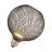 Osram Decor Flat Lamp In Metal Housing LED E27 Globe Frosted Black 3.5W 300lm - 827 Extra Warm White | Replaces 25W