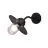 D'Lite Wall Light Ember Black | IP54 - Suitable for 1x E27