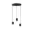 Calex Retro Pendulum Cordset Round Metal Black  |incl. cable 2 Meter - Suitable for 3xE27 