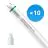 Multipack 10x Philips LED Tube T8 MASTER (EM/Mains) Ultra Efficiency 20W 3700lm - 840 Cool White | 150cm - Replaces 58W