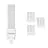 Multipack 10x Noxion Lucent LED PL-S 3.5W 368lm - 827 Extra Warm White | Replaces 5W