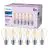 Multipack 6x Philips Bulb LED E27 Pear Filament Clear 7W 850lm - 840 Cool White