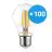 Multipack 100x Noxion Lucent LED E27 Pear Filament Clear 4.5W 470lm - 822-827 Dim To Warm | Dimmable - Replaces 40W