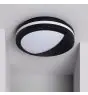 LED Bulkhead Natoli Round Eyelid Black E27 | 300mm - IP54 - Suitable for 2x 40W E27