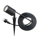 D'Lite Spike Light Fuse Plug Black | IP65 - Suitable for 1x GU10 | incl. cable 2 Meter - Plug EU