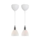 Nordlux Ray 2-Kit Pendant Glass Chrome | Suitable for 2x E14