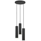 Nordlux Tilo Pendant Metal Black | Suitable for 3x GU10