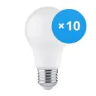 Multipack 10x LED Bulb E27 Pear Frosted 4.9W 470lm - 830 Warm White | Replaces 40W