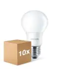 Multipack 10x Philips Corepro LED Bulb E27 Pear Frosted 8W 806lm - 827 Extra Warm White | Replaces 60W