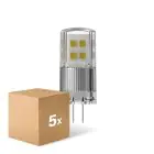 Multipack 5x Ledvance Performance LED Capsule Clear G4 1.5W 200lm - 827 Extra Warm White | Replaces 20W