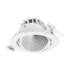 Philips LED Spot Greenspace Accent Cardanic Aluminium White 33W 2800lm 24D - 950 Cool White | 163mm - IP20 - Best Colour Rendering - Interact Dimmable