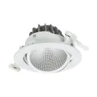 Philips LED Spot Greenspace Accent Cardanic Aluminium White 24W 2700lm 36D - 930 Warm White | 163mm - IP20 - Best Colour Rendering - Interact Dimmable