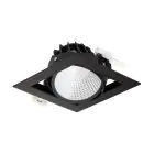 Philips LED Spot Greenspace Accent Gridlight Aluminium Black 31W 4000lm 120D - 830 Warm White | 154mm - IP20 - Interact Dimmable