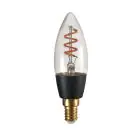 Eglo Connect.Z Smart LED Candle E14 Filament Smokey 4W 150lm - 820 Extra Warm White | Dimmable - Replaces 15W