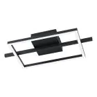 Eglo Ceiling Light Amandolo Steel Black 17W 1900lm - 827-865 Tunable White + RGB | Dimmable
