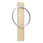Eglo Wall Light Boyal Wood Black, Brown 12W 1700lm - 830 Warm White