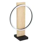 Eglo Table Lamp Boyal Wood Black, Brown 12W 1700lm - 830 Warm White